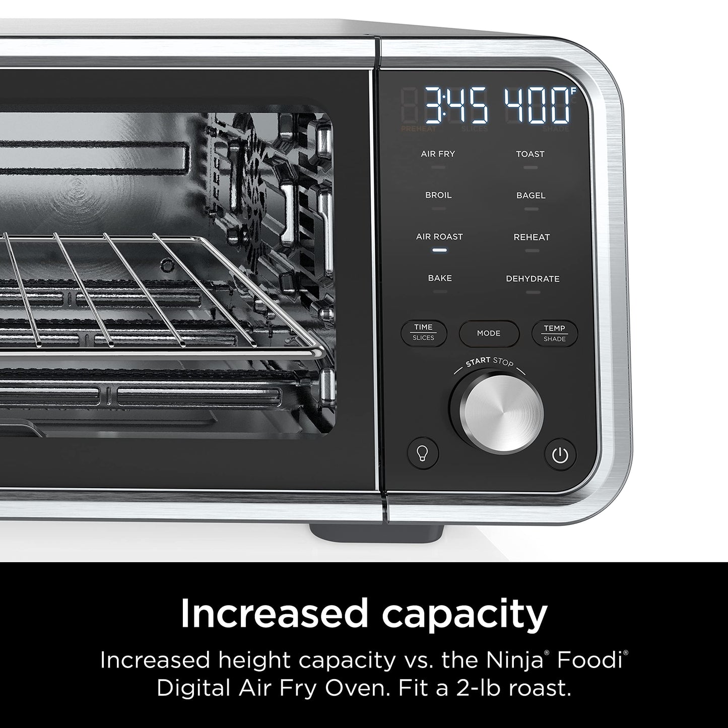 Ninja, Toaster Oven, Air Fryer, Thermometer, Toaster Oven Air Fryer Combo, Stainless Steel, Quick meals, Fries, Frozen Food, Air Fry, Dehydrate, Reheat, 13-in-1,Less Oil, Flip Away Oven, Foodi, SP351
